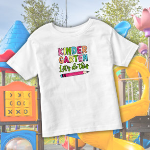 Colorful Kindergarten Let's do this - First day of T Shirt