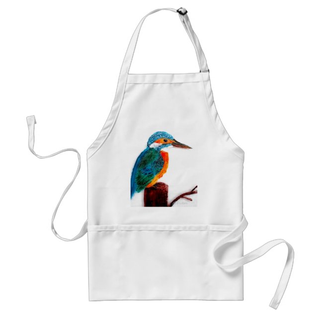 Colorful Kingfisher Bird Förkläde (Framsidan)