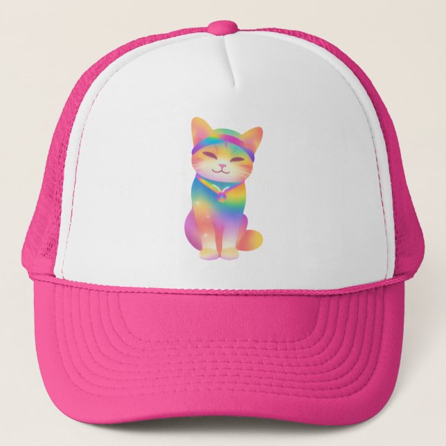 Colorful Kitten Baseball Hat Keps (Framsida)