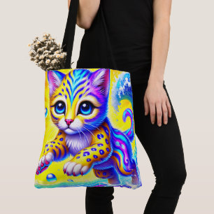 Colorful Kitten Tygkasse