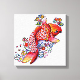 Colorful Koi Canvastryck