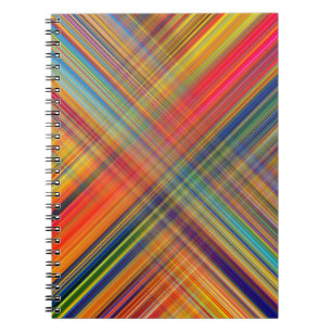 Colorful Kriss Kross Mönster Play Anteckningsbok