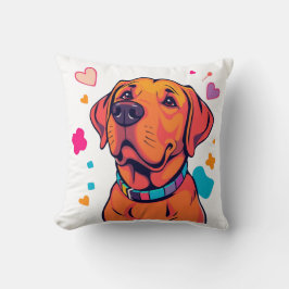 Colorful Labrador Hund Art Kudde