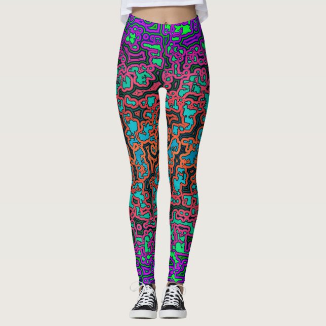 Colorful Labyrinth♥ Leggings (Framsida)