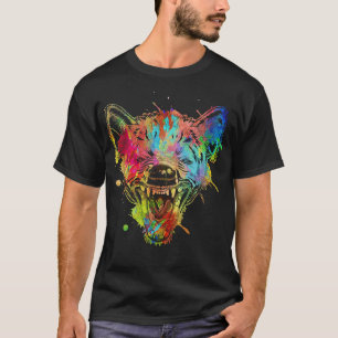 Colorful Laughing Hyena T Shirt