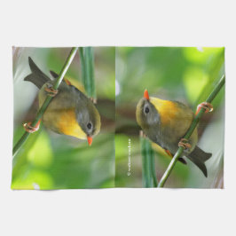 Colorful Leiothrix / Pekin Robin Songbird Kökshandduk