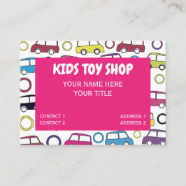 Colorful Leksak Cars Kids Leksak Shop Visitkort