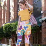 Colorful Leopard Mönster Leggings<br><div class="desc">Unik leopard mönster,  t.ex. öga-katchistisk design för leopard älskare.</div>