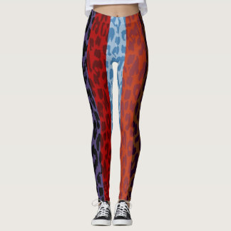 Colorful Leopard Skin Mönster #32 Leggings