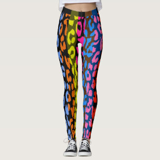 Colorful Leopard Skin Mönster #8 Leggings
