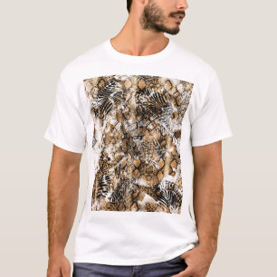 Colorful Leopard Zebra Camouflage Mönster T Shirt