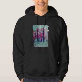Colorful Lila Castle i Budapest Hoodie