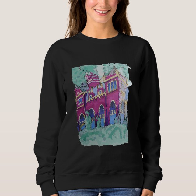 Colorful Lila Castle i Budapest T Shirt (Framsida)