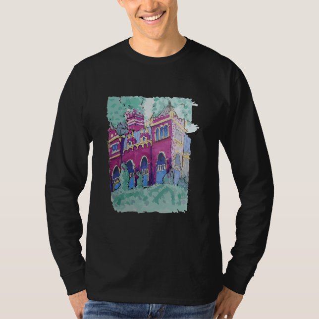Colorful Lila Castle i Budapest T Shirt (Framsida)