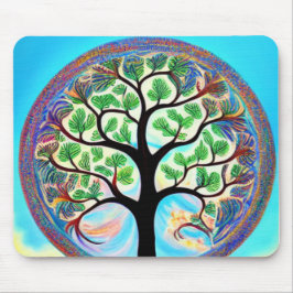Colorful Livets träd Mousepad Musmatta