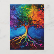 Colorful Livets träd Roots Knowledge Wisdom Peace