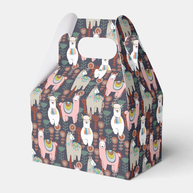 Colorful Llamas Mönster Presentaskar (Framsidan Sidan)