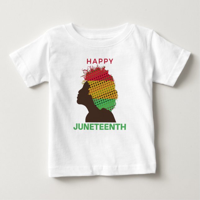 Colorful Lycklig Junetelfte, Svarta historiemånad T Shirt (Framsida)