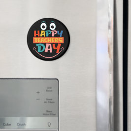 Colorful Lycklig Teacher Day Funny Ansikte Magnet