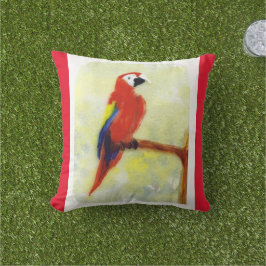 Colorful Macaw Bird Art Kudde