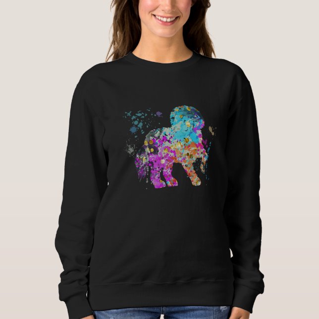 Colorful Maltese  Dog Malteses T Shirt (Framsida)