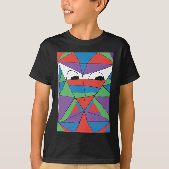 Colorful Man Abstrakt Shirt Tee (Framsida)