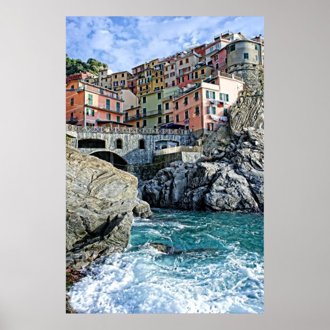 Colorful Manarola, Italia - Cinque Terre Poster (Framsidan)