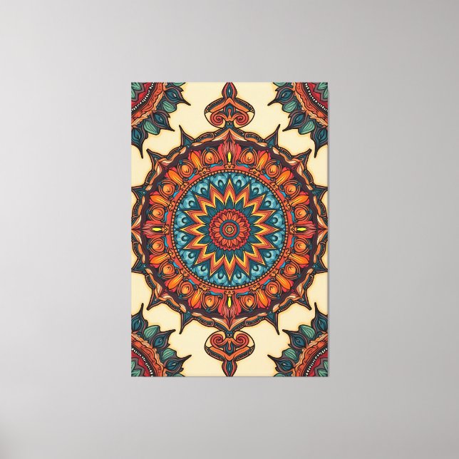 Colorful Mandala Canvastryck (Framsida)