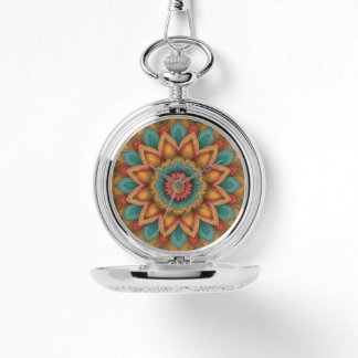 Colorful Mandala Floral Boho Clock Armbandsur