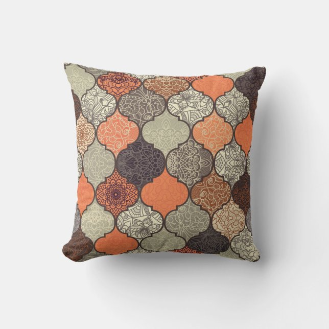 Colorful Mandala: Islamic Patchwork Seamless. Kudde (Framsida)