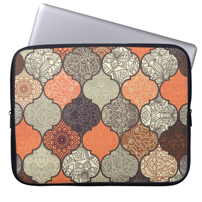 Colorful Mandala: Islamic Patchwork Seamless. Laptop Fodral (Framsidan)