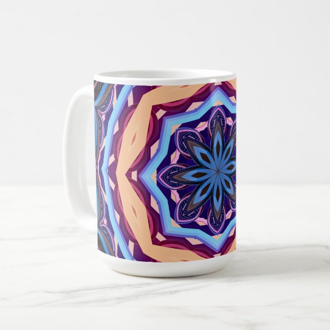 Colorful Mandala Kaffemugg (Framsida vänster)