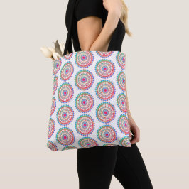 Colorful Mandala Mönster Modern Boho Tygkasse