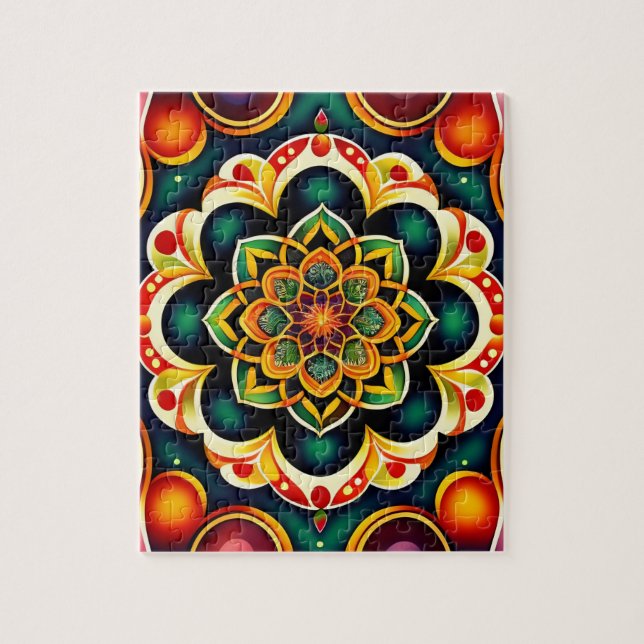 Colorful Mandala Pussel (Vertikal)