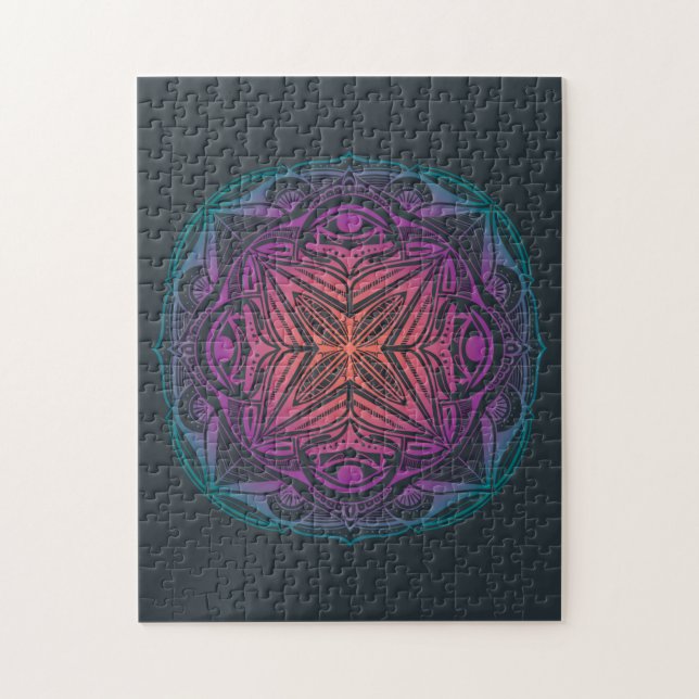 Colorful Mandala Pussel (Vertikal)
