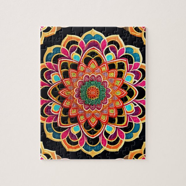 Colorful Mandala Pussel (Vertikal)
