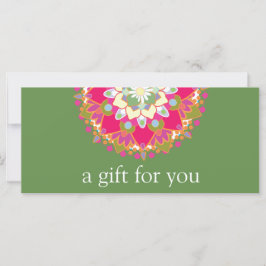 Colorful Mandala Salon Spa Gift Certificate