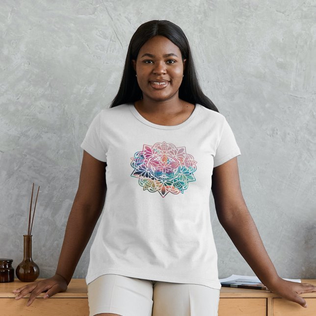 Colorful Mandala Shirt T (Beautiful and colorful Mandala T-Shirt)