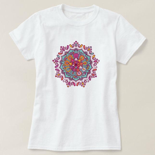 Colorful Mandala T-Shirt (Design framsida)