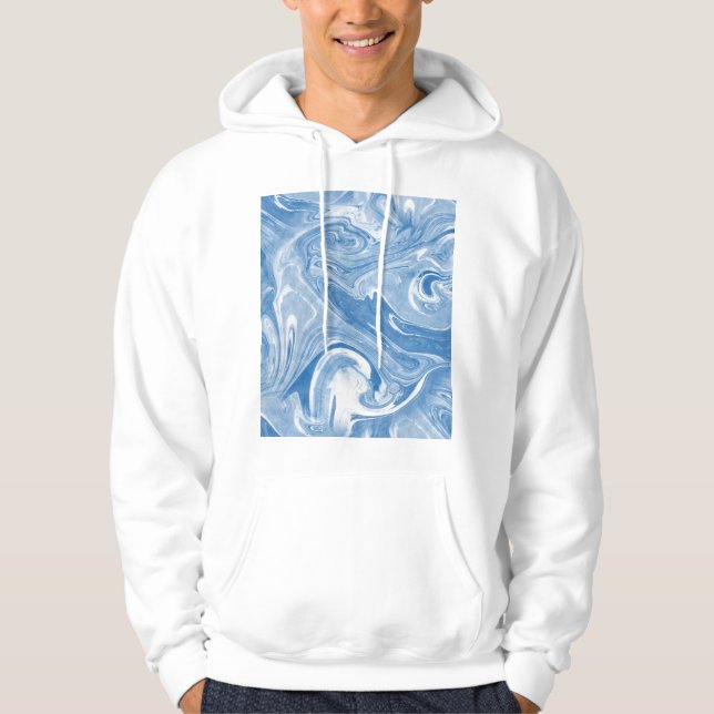 Colorful Marble Art Mönster. Hoodie (Framsida)