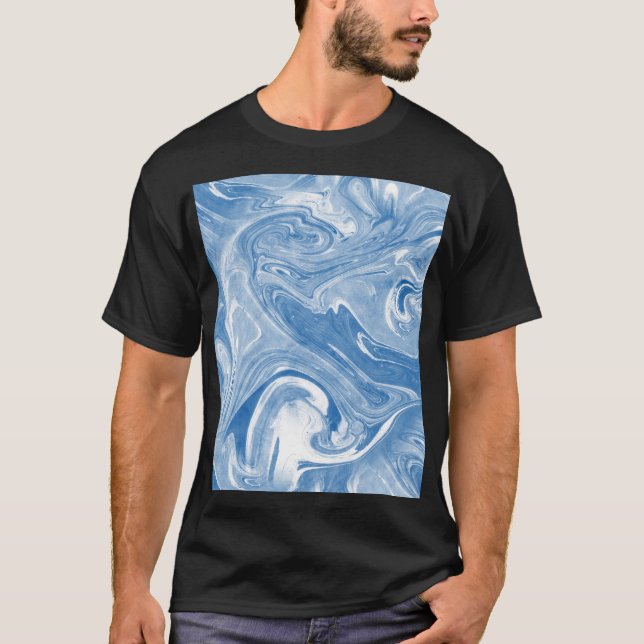Colorful Marble Art Mönster. T Shirt (Framsida)