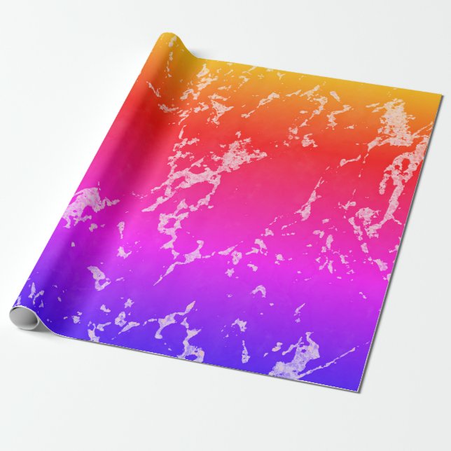 Colorful Marble Stone Struktur Presentpapper (Utrullad)