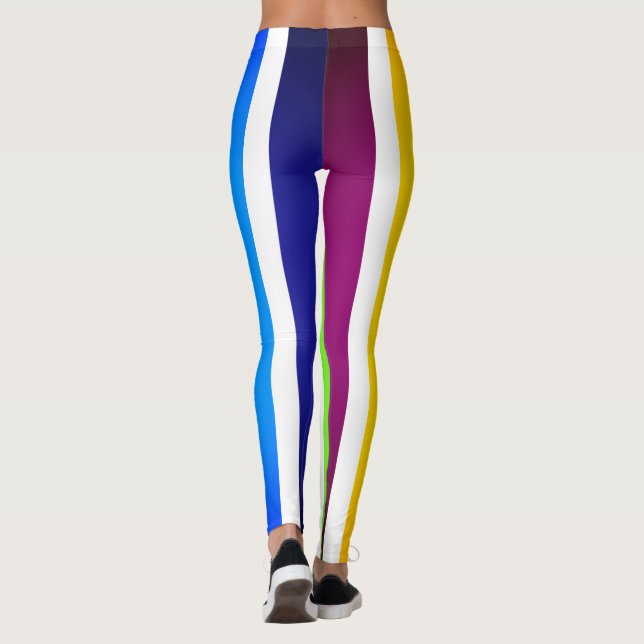 Colorful Mardi Gras Festive Leggings (Baksida)
