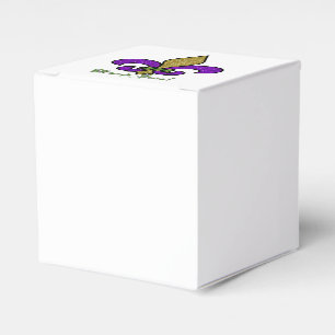 Colorful Mardi Gras Fleur De Lis Presentaskar