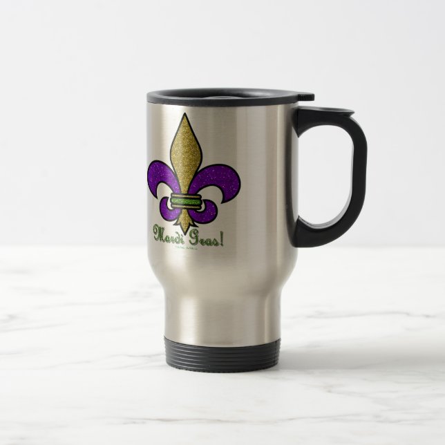 Colorful Mardi Gras Fleur De Lis Resemugg (Höger)