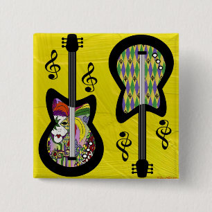 Colorful Mardi Gras Guitars Knapp