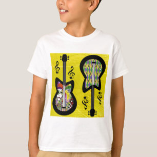Colorful Mardi Gras Guitars Tee