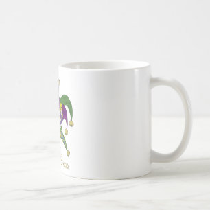 Colorful Mardi Gras Jesters Mask Kaffemugg
