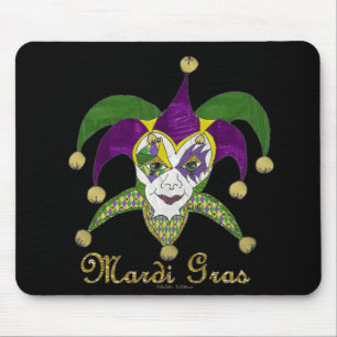 Colorful Mardi Gras Jesters Mask Musmatta