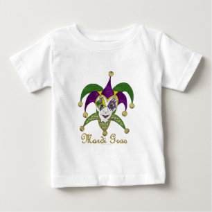 Colorful Mardi Gras Jesters Mask Tee